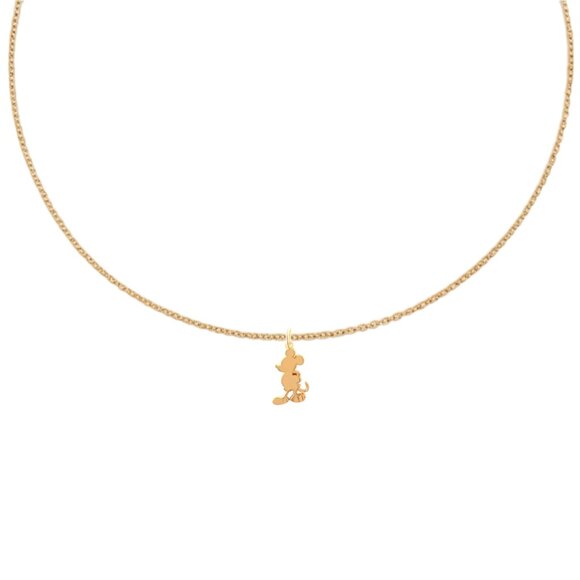 Gold "Mickey Mouse" Pendant Necklace - Picture 1 of 2